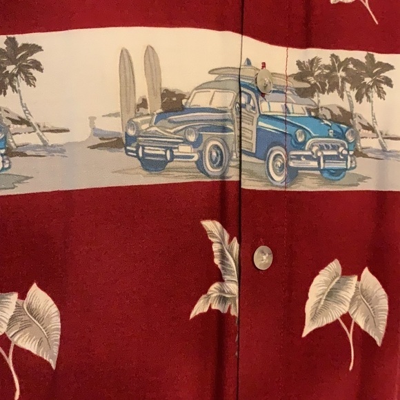 Summer Graphic Print Button Down Shirt, M - Picture 3 of 6